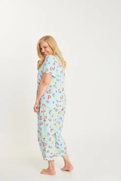 Shrimp on the Barbie - Mint Womens 3/4 Pant Set